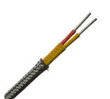 Stainless Steel Braided Thermocouple Compensating Cable J Type Fiberglass Insulation Material