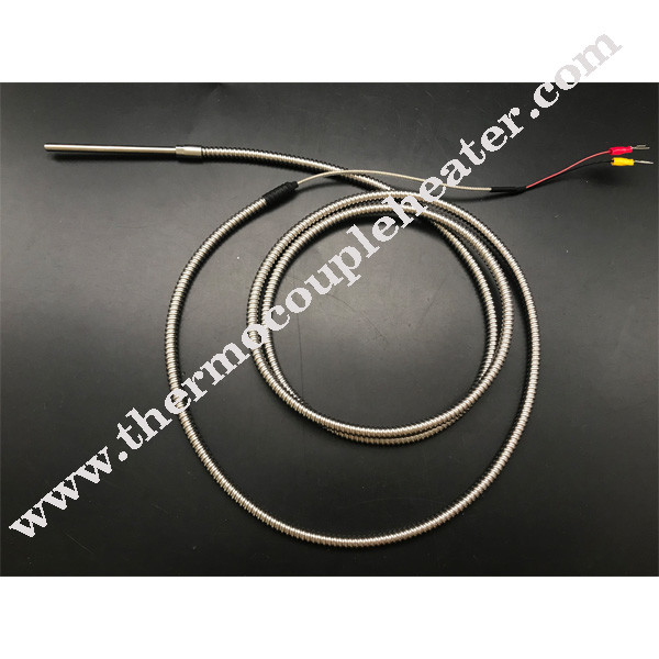 Stainless Steel Sheathed Dia 1.0mm 1.5mm 3.0mm 6.0mm Type K/j/n Probe Type Thermocouple