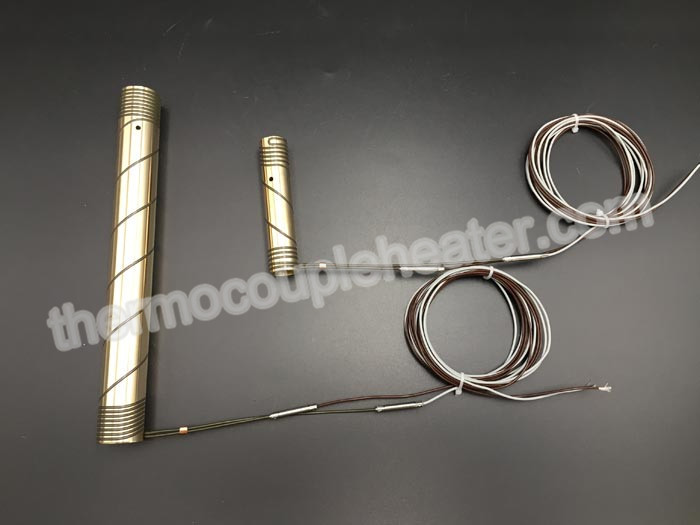 Pressed In Brass Coil Heater With Thermocouple J Type For Hot Runner System