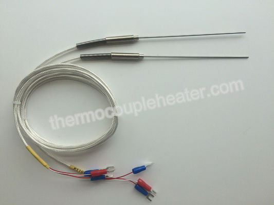 1mm Diametersonde 3 van de de temperatuursensor ss304 van OTO pt100 van het draadthermokoppel Klasse 1 Nauwkeurigheid