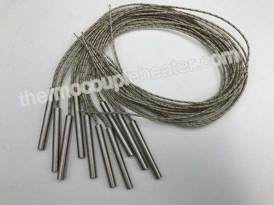 Diameter 6.5mm Elektrische Patroonverwarmers met intern Verbonden Glasvezellood