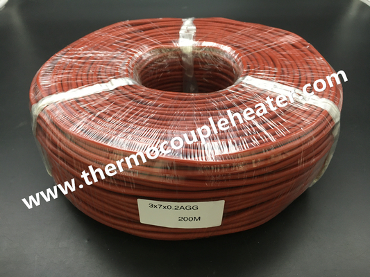 RTD Kabelweerstandsthermometer PT100 Verlengkabel Silicone rubber Geïsoleerd
