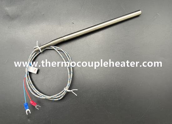 Thermocouple type J Diameter 10 mm, leidingen met veerbescherming