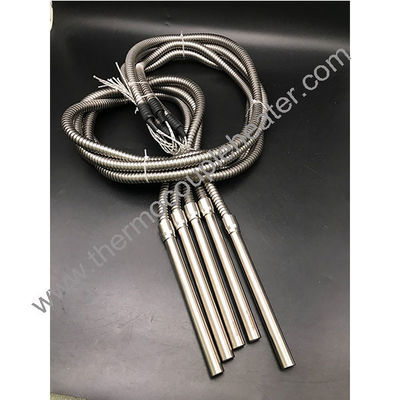Hoge dichtheid roestvrij staal cartridge verwarmingselement Nieuwe automatische cartridge verwarming gepantserde kabel