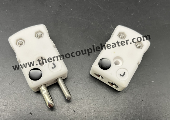 Keramische thermocouple-connector type J, mannelijke en vrouwelijke standaardmaat