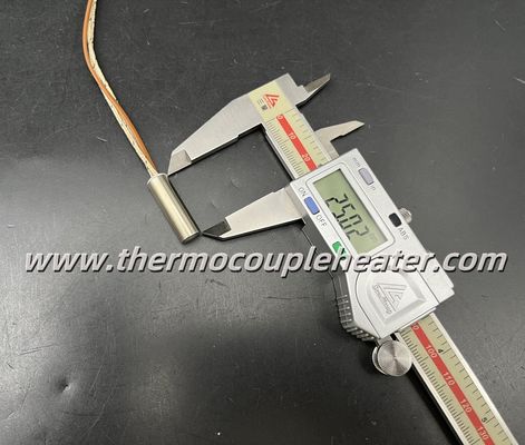 Precieze verwarming 8x25 mm compacte cartridgeverwarmer met geïntegreerd thermocouple