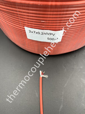 Thermocouple type N Uitbreidingsdraadkabel in PVC en metalen mesh