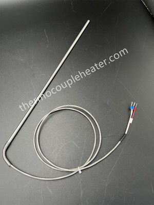 Roestvrijstalen omhulde thermokoppel sonde met diameter 1,0 mm 1,5 mm 3,0 mm 6,0 mm Type K/J/PT100