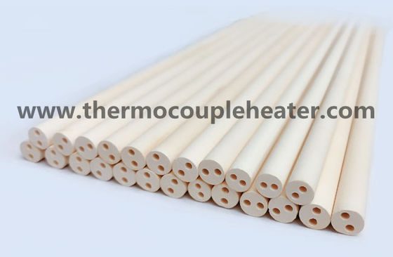 98.3 - 99.9% MgO Ceramische Buis 2 4 Gaten voor Patroonverwarmer