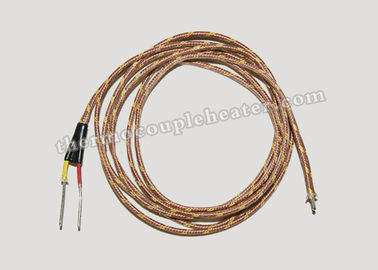 Het glasvezel Geïsoleerde Type K van Leiderthermocouple extension cable met Jasje