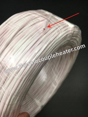 De Compensatiekabel 3x24AWG van OTO PT100 met PTFEisolatie Rood Wit