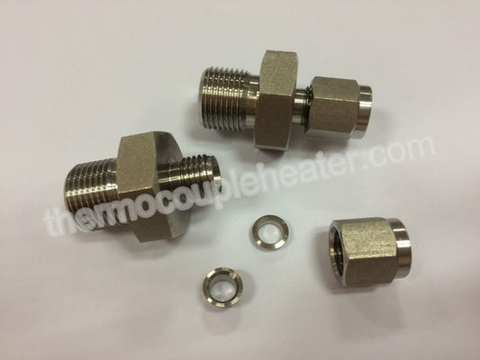 Roestvrij staal 1/2 „/1/4“/1/8“ NPT Compressie Montage voor Thermokoppelassemblage