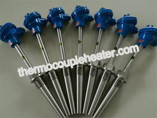 Aangepast Thermokoppel Op hoge temperatuur met 75mm Beweegbare Explosiebestendige Flens,