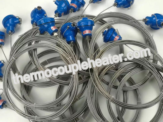 12-480V elektrisch OTO-Thermokoppel met Stoppen, 3.0mm Mineraal Geïsoleerde Kabel