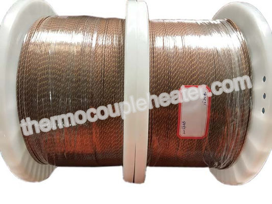 Van de het Thermokoppel de Compenserende Kabel 24AWG van de typek Glasvezel Stevige, Amerikaanse Norm