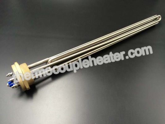 3 elementen de Industriële Tubulaire Verwarmers/Verwarmer van de Flensonderdompeling voor Spoelingstank het Verwarmen