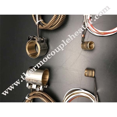 Elektrische weerstand axiale klemband spoelverwarmer met thermokoppel type K voor Hot Runner-systeem