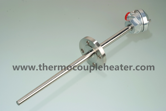 Het Thermokoppeloto PT100 van de temperatuursensor met Flens Thermowell