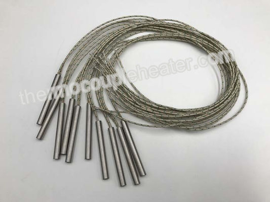 Diameter 6.5mm Elektrische Patroonverwarmers met intern Verbonden Glasvezellood
