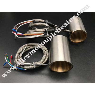 Messing Hot Runner Spring Coil Heater met dubbel verwarmingselement met roestvrijstalen deksel