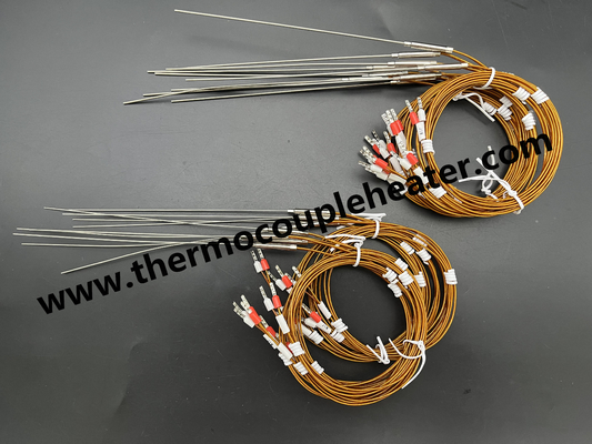Thermocouple type J en K met Kapton kabel Hot Runner System Temperatuur sensor