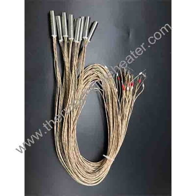 Op maat gemaakte elektrische cartridgeverwarmers met ingebouwde thermocouple