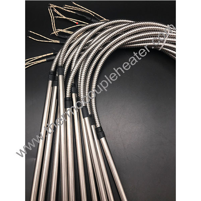 Vlekvrye staal cartridgeverwarmer met nikkeldraad bedekt met een flexibele metalen mouw