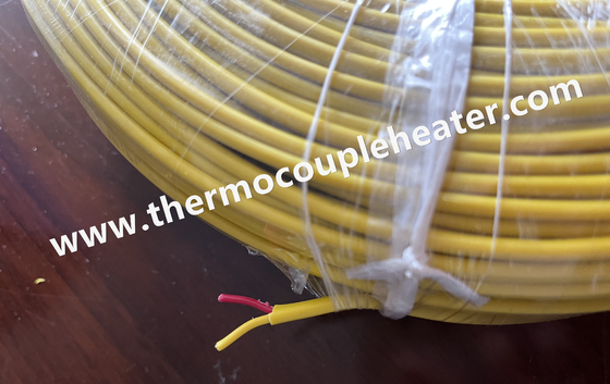 Thermocouple kabel type K Dubbel PVC isolatie 20AWG ANSI kleur