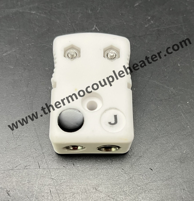 Keramische thermocouple-connector type J, mannelijke en vrouwelijke standaardmaat
