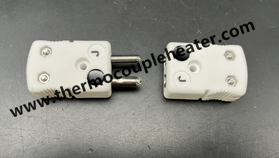 Keramische thermocouple-connector type J, mannelijke en vrouwelijke standaardmaat