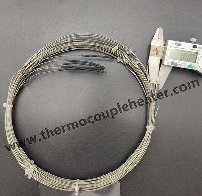 Semi-afgeronde thermocouple sensor mineraal geïsoleerde diameter 1,0 mm met blootgestelde draden