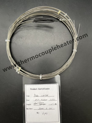 Semi-afgeronde thermocouple sensor mineraal geïsoleerde diameter 1,0 mm met blootgestelde draden