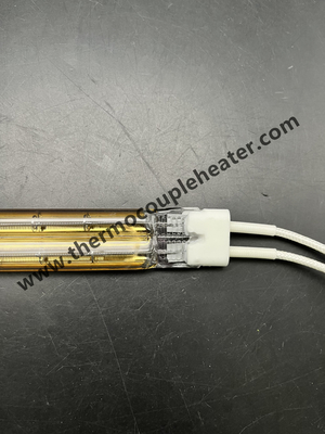 Halogeenlamp Twin Tube Gold Reflector Quartz Tube Infrarood Verwarmer