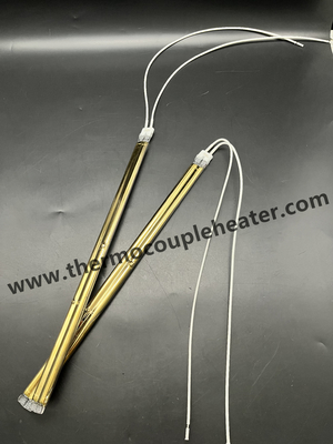 Halogeenlamp Twin Tube Gold Reflector Quartz Tube Infrarood Verwarmer