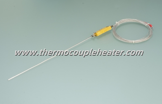 Mineraal geïsoleerde thermocouple type K met gekoppelde connectoren en leidingen