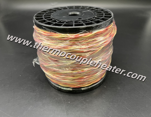 Thermocouple kabel Type K Twisted Pair Rood En Geel 0,71 mm