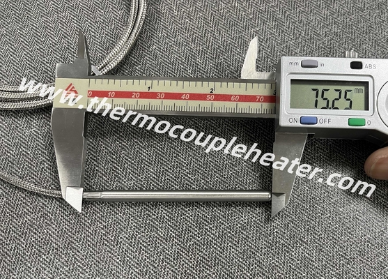 Hoog nauwkeurige temperatuursensor aangepast RTD PT500 2 draad 5x75mm
