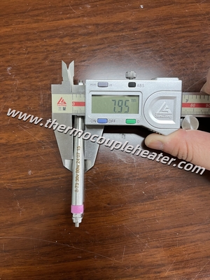 Rigiede korte buisvormige verwarmer maat 8x73mm roestvrij staal