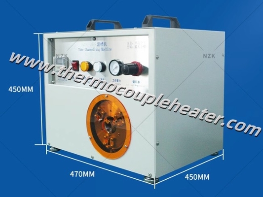 Vervaardigingsapparatuur voor thermocouples SS-buis Automatische groefwalser
