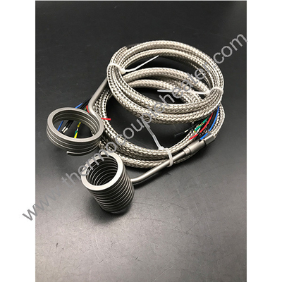 Hot Runner Spring Coil Heater Voor Hot Runner System Met Thermocouple Type J dicht dicht
