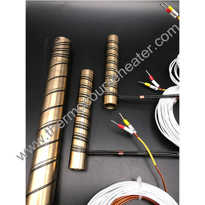 Verwarming van de spiraal met koperen buizen voor warmlopersysteem met thermocouple