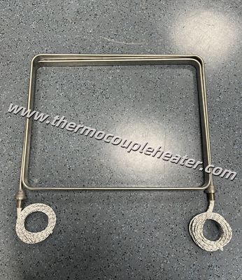 Hoog vermogen plat buisvormig verwarmingselement olieverwarmer zijde gemonteerd