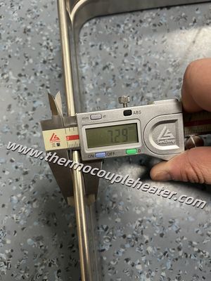 Hoog vermogen plat buisvormig verwarmingselement olieverwarmer zijde gemonteerd