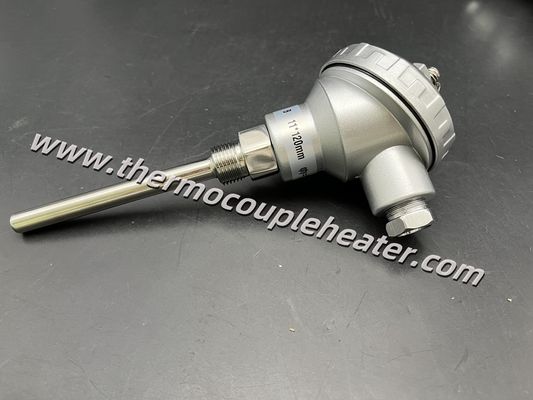 Accurate stable assembled PT100 RTD / thermocouple temp sensor met zender 4~20mA