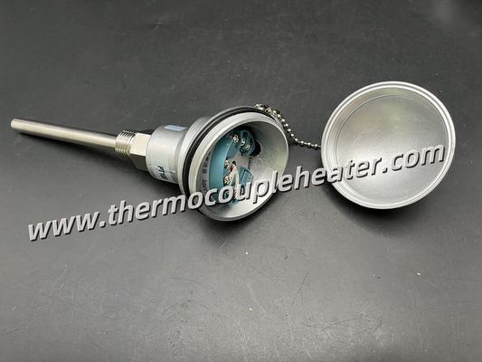 Accurate stable assembled PT100 RTD / thermocouple temp sensor met zender 4~20mA