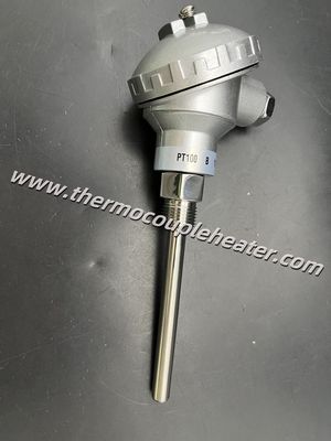 Accurate stable assembled PT100 RTD / thermocouple temp sensor met zender 4~20mA