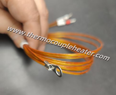 Aangepaste thermocouple type J met ringterminal Kapton-verlengkabel