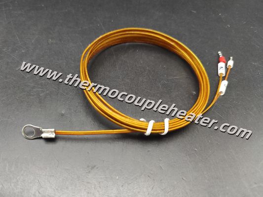 Aangepaste thermocouple type J met ringterminal Kapton-verlengkabel