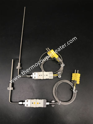 K-type flexibel thermocouple met verstelbare compressie-inrichting en aansluiting