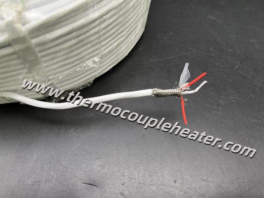 Pt100 RTD verlengkabel met Teflon isolatie en RVS gevlochten afscherming